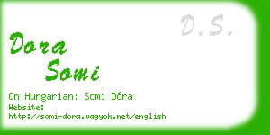 dora somi business card